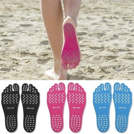 Beach Shoe Invisible Sticker Adhesive Beach Insoles Beach Pads SolesElastic Flexible Pool Barefoot Anti-slip Pads Men Women