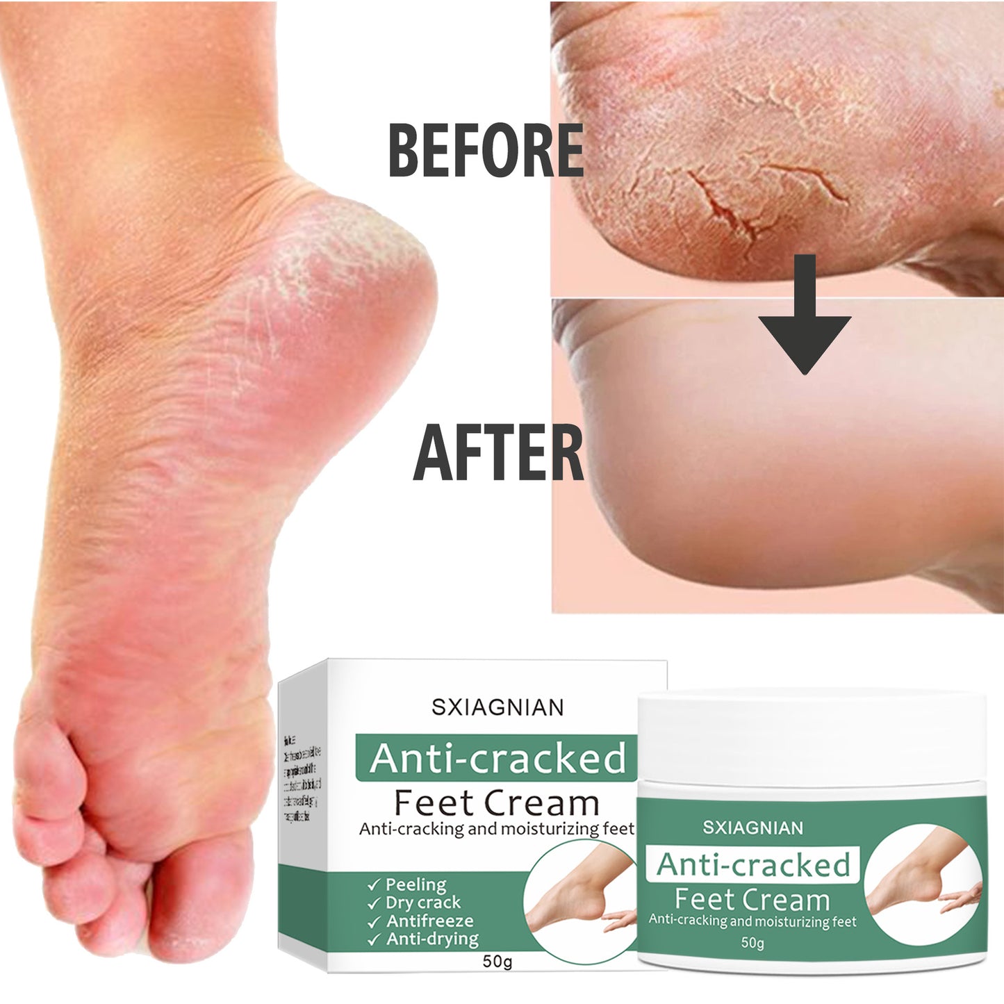 Moisturizing Foot Anti-crack Heel Dandruff Peeling Cream