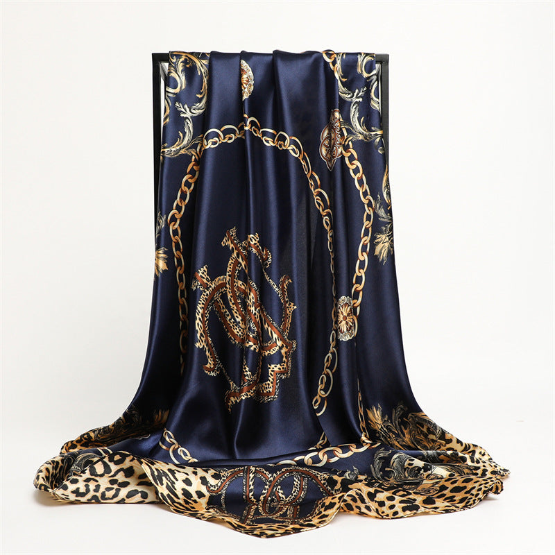 Scarf Fashion Leopard Print  Silk Scarf