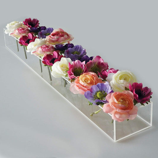 Flower Acrylic Box Wedding Table Decoration
